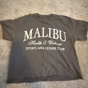 Malibu Gray Crop Top